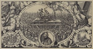 Egzekucja Lippolda ben Chluchima, mistrza mennicy brandenburskiej, Berlin, 28 stycznia 1573 autorstwa German School