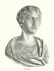 Faustyna Młodsza, żona cesarza rzymskiego Marka Aureliusza (rycina) autorstwa German School