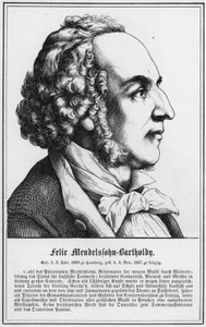 Felix Mendelssohn-Bartholdy (grafika) autorstwa German School