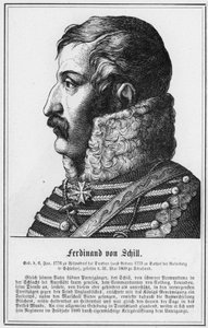 Ferdinand von Schill (grafika) autorstwa German School