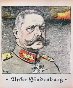 Feldmarszałek Paul Von Hindenburg (1857-1934) 1914 autorstwa German School