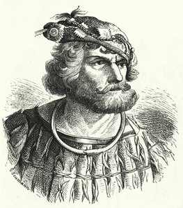 Florian Geyer, niemiecki szlachcic i rycerz, który był jednym z dowódców wojsk chłopskich w niemieckiej wojnie chłopskiej (rycina) autorstwa German School