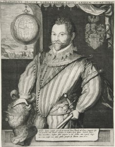 Francis Drake, wyd. XIX wiek (grafika) autorstwa German School