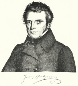 Franz Grillparzer , austriacki dramaturg i poeta (grafika) autorstwa German School