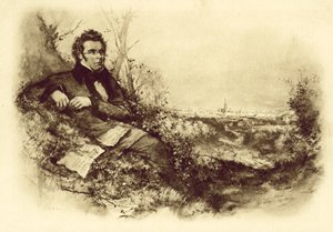 Franz Schubert autorstwa German School