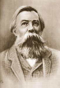 Fryderyk Engels (zdjęcie w sepii) autorstwa German School