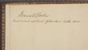 Szczegóły na przedniej wyklejce z „Astronomia nova Aitiologetos”, Johannes Kepler (grawerunek) autorstwa German School