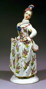 Figurka damy z Fuerstenbergu (porcelana)