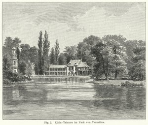 Projekt ogrodu: Petit Trianon, Wersal, Francja (grafika) autorstwa German School