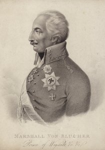 Gebhard von Blucher, feldmarszałek pruski (grafika) autorstwa German School