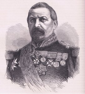 Generał Vinoy, Cassells History of the War between France and Germany wydana przez Cassell and Company Limited, c.1890 (lito) autorstwa German School