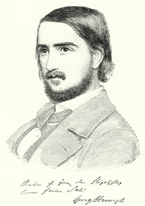 Georg Herwegh, niemiecki poeta (grafika) autorstwa German School