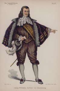 Georg Wilhelm, książę Brandenburgii, z Der Generalfeldoberst Ernsta von Wildenbruch (kolor lito) autorstwa German School
