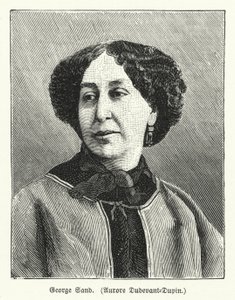 George Sand, francuska powieściopisarka (lito) autorstwa German School