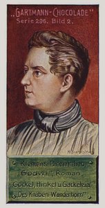 Niemieccy romantycy: Klemens Brentano (kolorowa litografia) autorstwa German School