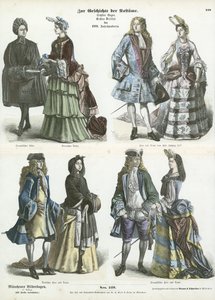 Stroje niemieckie i francuskie, początek XVIII wieku autorstwa German School