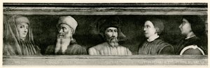Giotto di Bondone (1267 - 1337), Paolo Uccello (1397 - 1475), Donatello (1386 - 1466), Antonio Manetti (1402 - 1460), Filippo di der Brunellesco (1377 - 1466) autorstwa German School