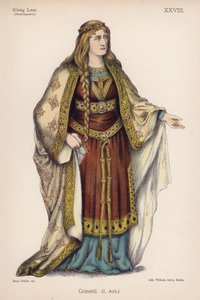 Goneril, z Króla Leara Szekspira (kolor lito) autorstwa German School