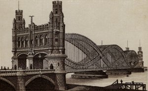 Hamburg: Neue Elbbrücke, Nowy Most na Łabie (lito) autorstwa German School