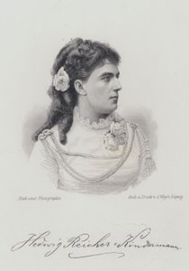 Hedwig Reicher-Kindermann, niemiecka śpiewaczka operowa (grafika) autorstwa German School