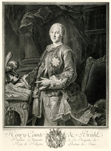 Heinrich Graf Bruehl autorstwa German School