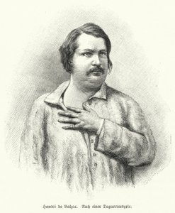 Honore de Balzac , francuski powieściopisarz i dramaturg (lito) autorstwa German School