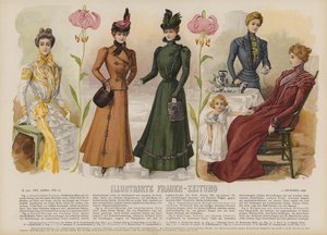 Ilustracja do Illustrirte Frauen-Zeitung (kolor lito) autorstwa German School