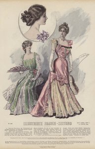 Ilustracja do Illustrirte Frauen-Zeitung (kolor lito) autorstwa German School