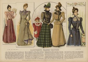 Ilustracja do Illustrirte Frauen-Zeitung (kolor lito) autorstwa German School