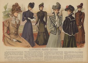 Ilustracja do Illustrirte Frauen-Zeitung (kolor lito) autorstwa German School