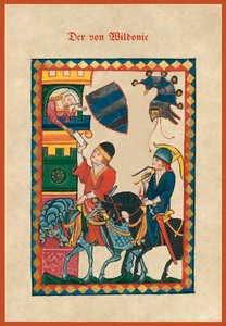 Ilustracja ze średniowiecznego śpiewnika autorstwa German School
