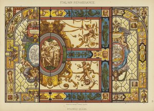 Włoski renesans, Witraż (kolor lito) autorstwa German School