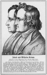 Jakub i Wilhelm Grimm (grafika) autorstwa German School