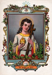Jezus Chrystus. (grafika, ok. 1900) autorstwa German School