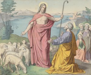 Jezus ukazuje się Piotrowi, jego wikariuszowi na ziemi