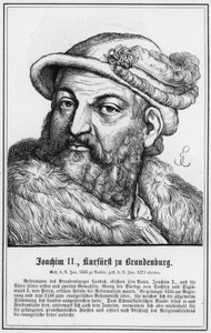 Joachim II, elektor brandenburski (rycina) autorstwa German School