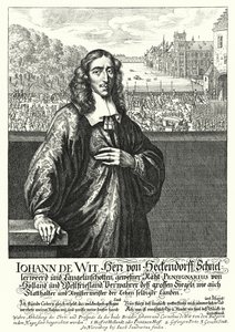 Johan de Witt , holenderski polityk (Grawerowanie) autorstwa German School