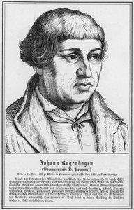 Johann Bugenhagen, Pommeranus, D Pommer (grafika) autorstwa German School