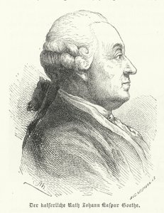 Johann Caspar Goethe, ojciec niemieckiego pisarza Johanna Wolfganga von Goethe (grafika) autorstwa German School