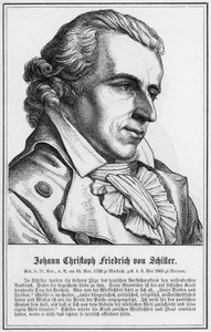 Johann Christoph Friedrich von Schiller (grafika) autorstwa German School
