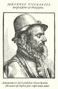Johann Fischart, niemiecki satyryk i publicysta (grafika) autorstwa German School