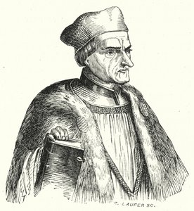 Johann Geiler von Kaisersberg, szwajcarski ksiądz i teolog (grafika) autorstwa German School