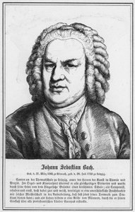 Johann Sebastian Bach (grafika) autorstwa German School