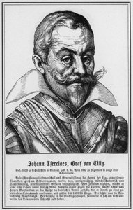 Johann Tserclaes, Graf von Tilly (grafika) autorstwa German School