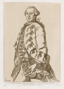 Jan Zygmunt Pfinzing, radca stanowy cesarzowej Niemiec, 1763 autorstwa German School
