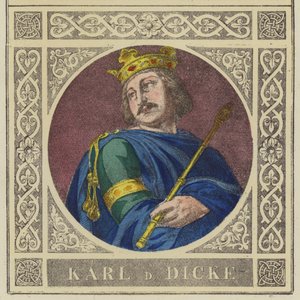 Karl D Dicke, 876-887 (kolorowy grawerunek) autorstwa German School
