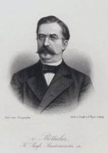 Karl Heinrich von Boetticher, niemiecki polityk i wicekanclerz (grafika) autorstwa German School