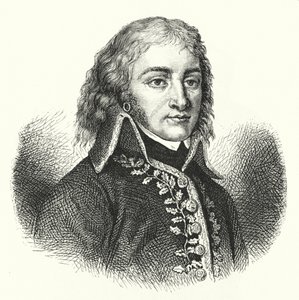 Lazare Hoche , francuski generał w armii rewolucyjnej (Grawerowanie) autorstwa German School