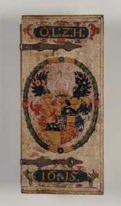 Pokrywa bełtów do kuszy należąca do księcia Otto von Hesse, 1615 (drewno malowane) (zob. też 312140-43)