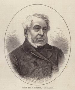Lionel de Rothschild, brytyjski bankier, polityk i filantrop (grafika) autorstwa German School